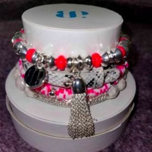 BOMB PARTY SASS AND SPARKLE STACKABLE BRACELET SET